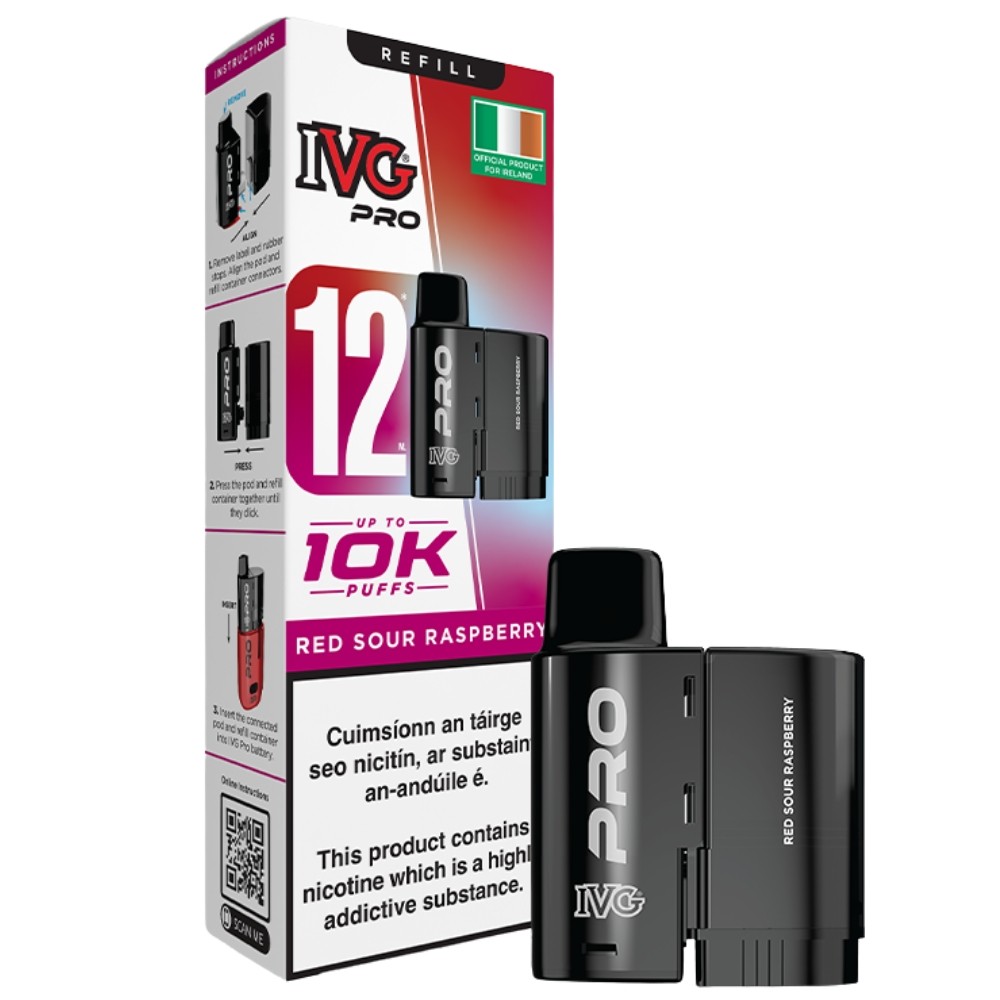 IVG Pro Red Sour Raspberry Refill