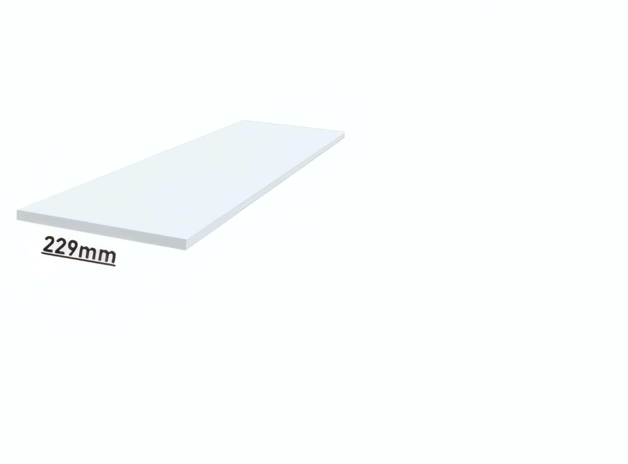 8Ft 9Inch 15mm (229mm) White Melamine Chipboard Pannel