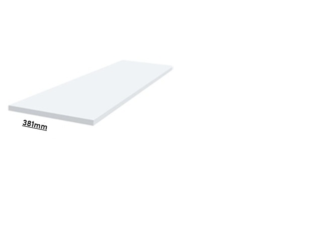 8Ft 15Inch 15mm(375mm) White Melamine Chipbaord Pannel