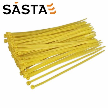 sasta-4-8-x-200mm-8in-yellow-cable-tie-pack-of-100