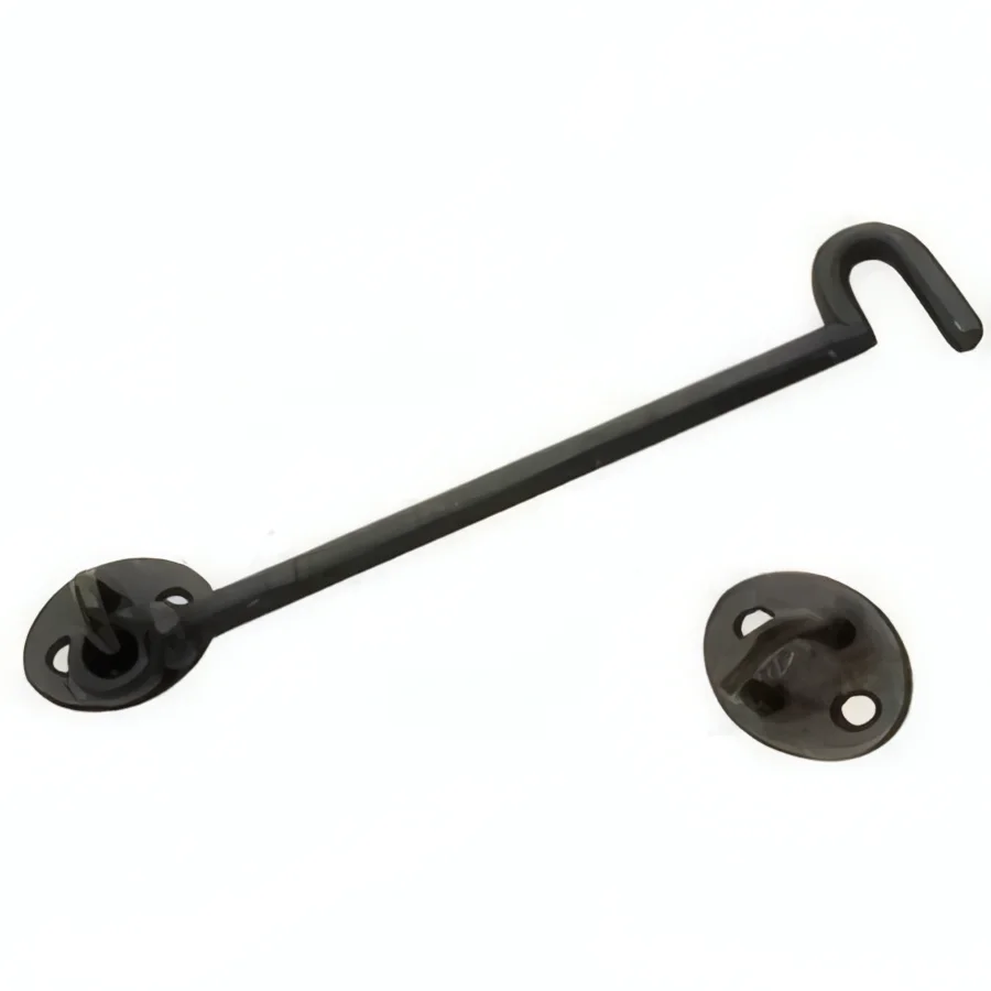 Sasta 10In Black Cast Cabin Hook