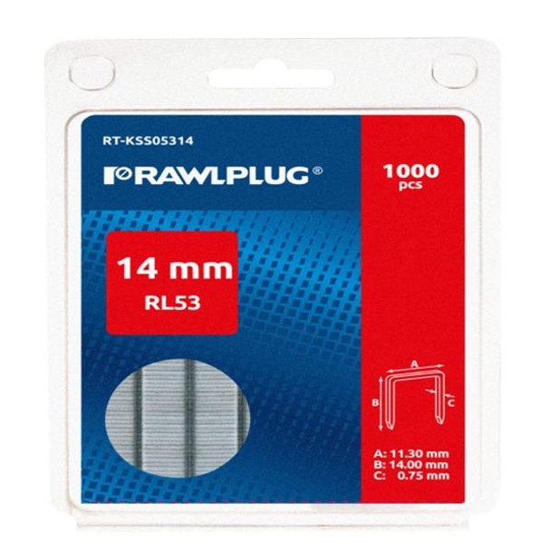 rl140 14mm rawlplug staples