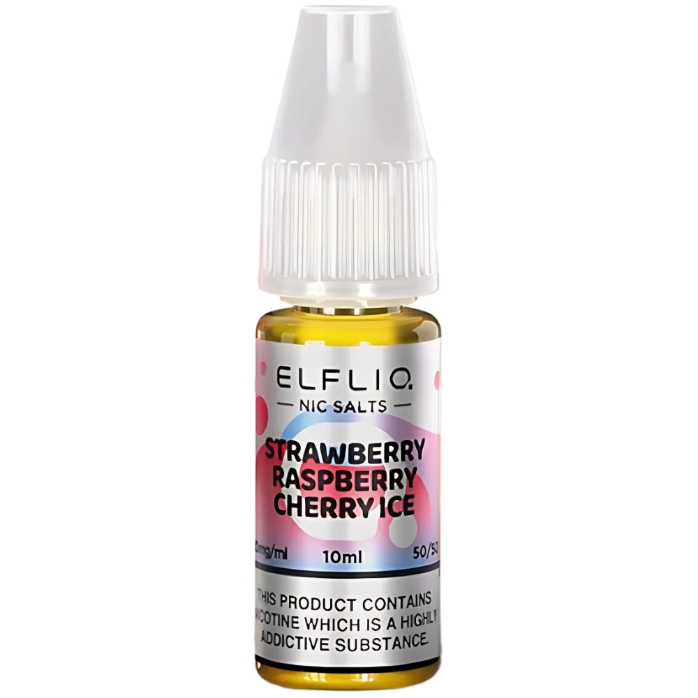 Elfliq Strawberry Raspberry Cherry ICe 10mg Nic Salt