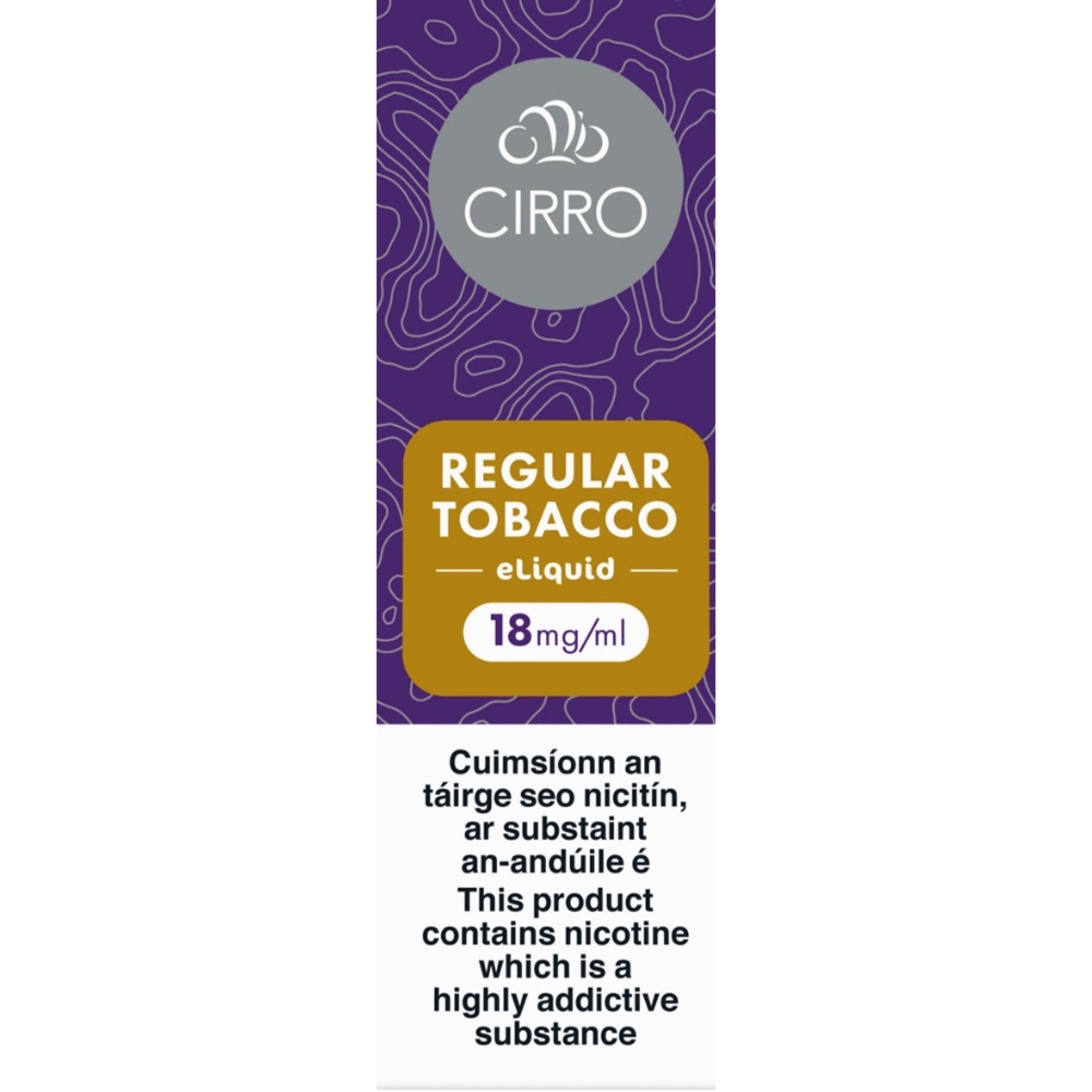 Cirro E-liquid Regular Tobacco 18mg