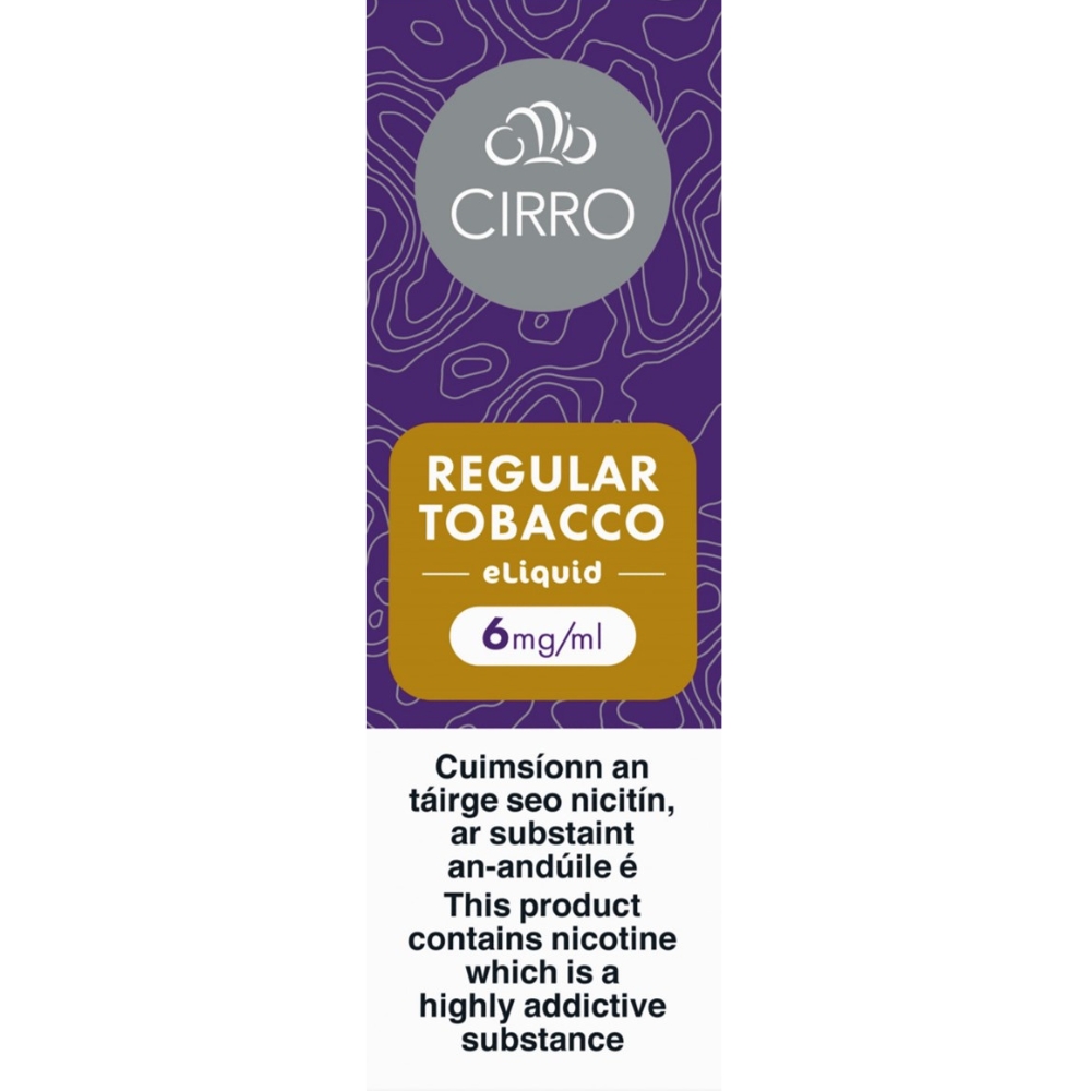 Cirro E-liquid Regular Tobacco 6mg