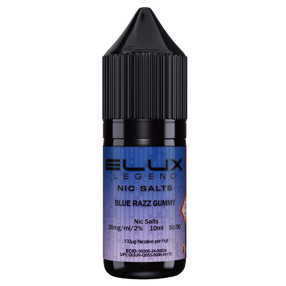 Elux Legend Blue Razz Gummy 20mg Nic Salts