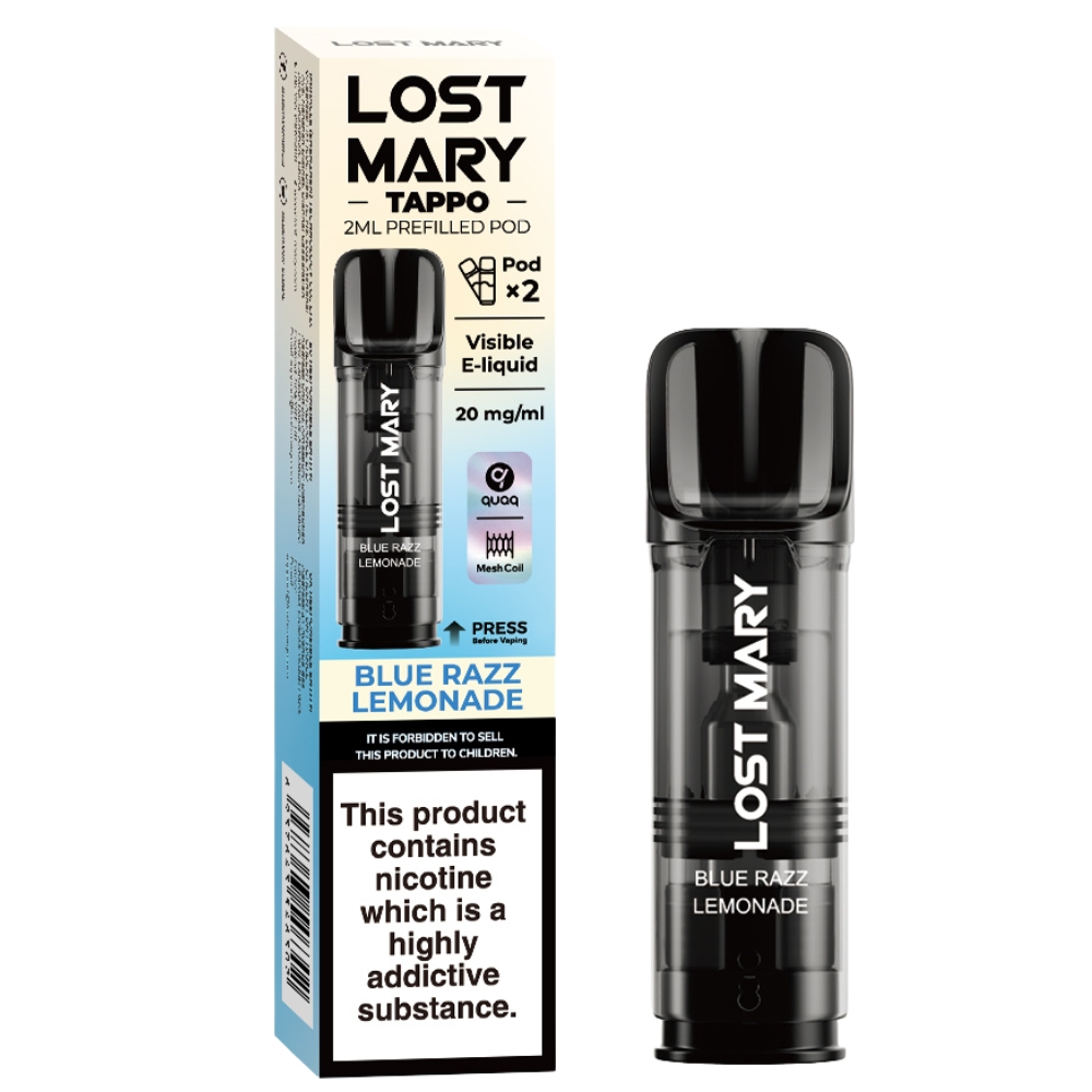 Lost Mary Tappo 2ml Prefilled Pod Blue Razz Lemonade